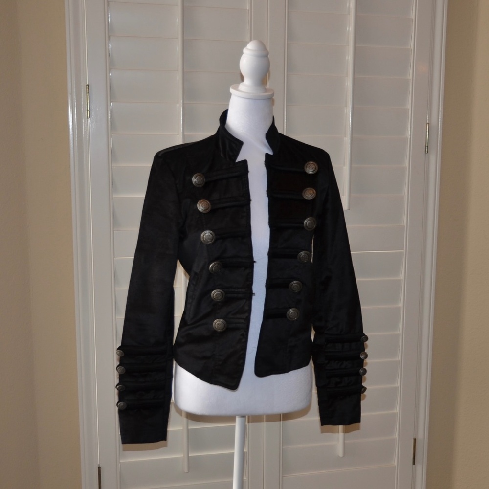 Free People Cropped Velvet Jacket